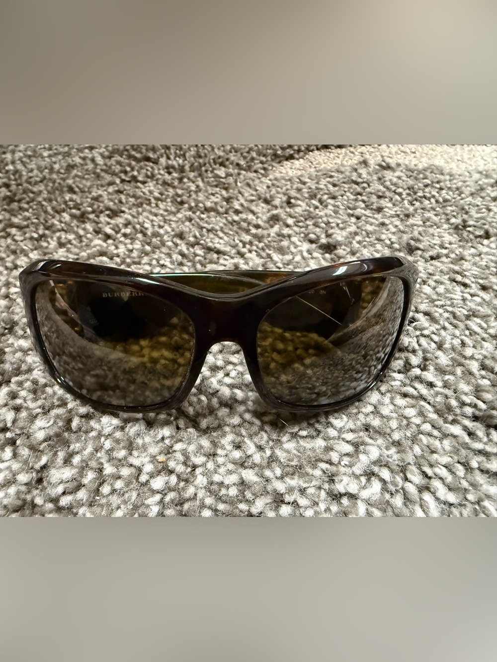 Burberry Brown Tortoiseshell Oversized Sunglasses